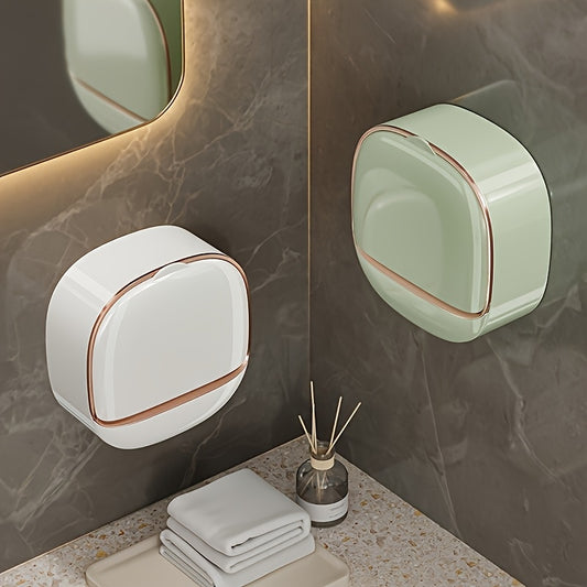 No-Drill High-End Drain Household Soap Holder, Waterproof ABS Soap Dish Organizer, Suitable for Bathrooms and V1102-LSXZH002