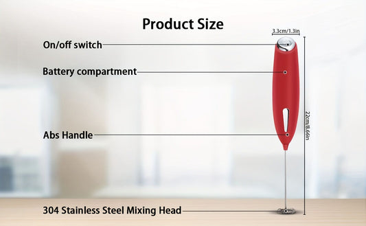 **Handheld Electric Frother | 10000 RPM Powerful Motor, One-Touch Start/Stop, Easily Froths, Mixes, and V1102-QBQ003