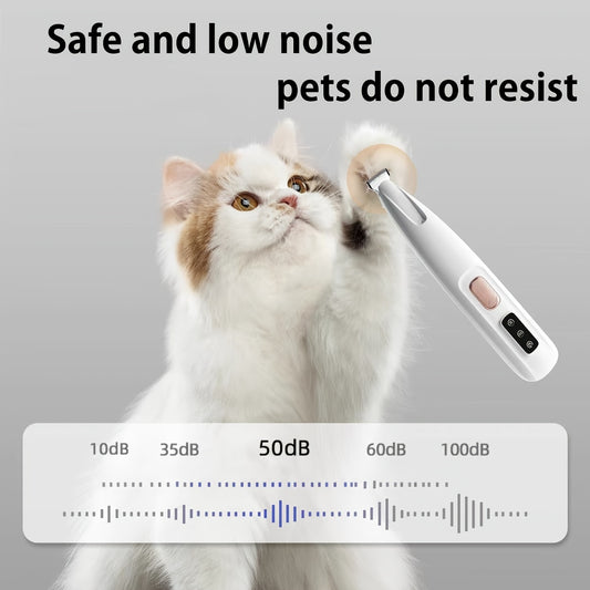 Low-Noise Pet Clipper for Dogs & Cats: Quiet Design to Reduce Stress, Rounded Blades for Gentle Grooming, V1102-TMJ001