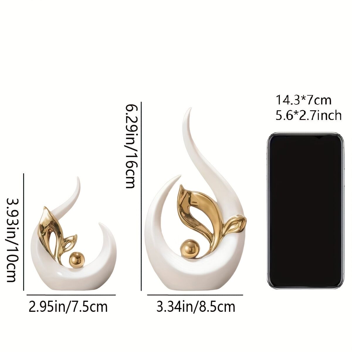 Platinum Ceramic "New Life" Sculpture: Symbolizing growth through the form of a sprouting seed, inspiring V1102-ZZJJGSBJ001