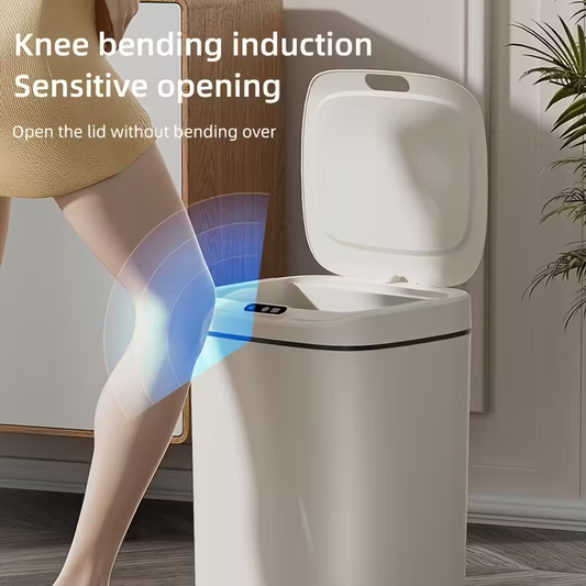 Intelligent sensor trash can, silent and gradual descent - odor-proof, multiple capacity options (14 liters), V1105-YALJT-002