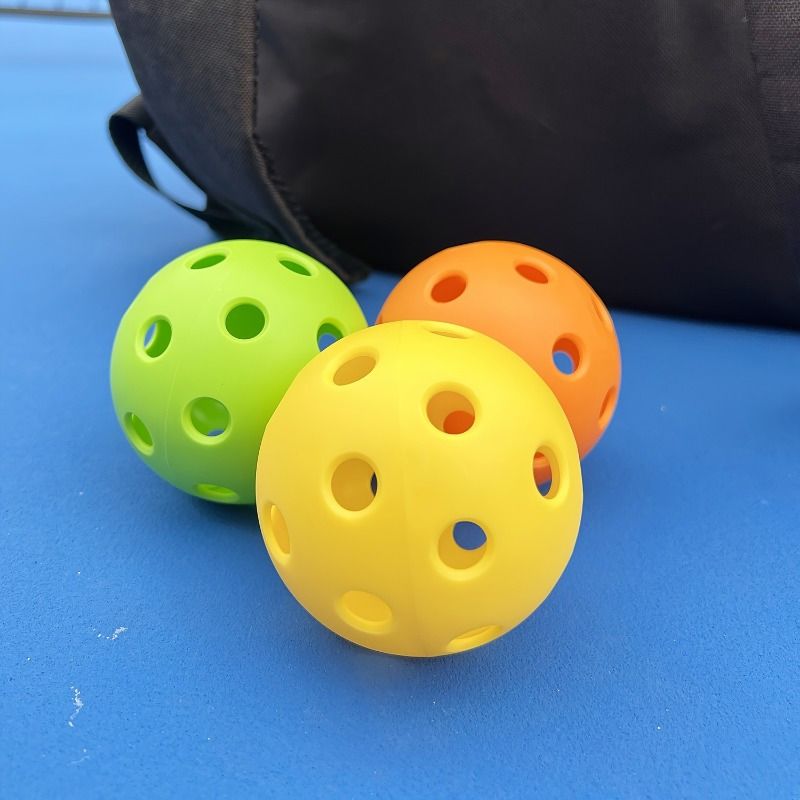 12pcs Pickleball, 40-hole seamless one-piece design, aerodynamic construction, excellent stability, rough V1106-HEPK-002