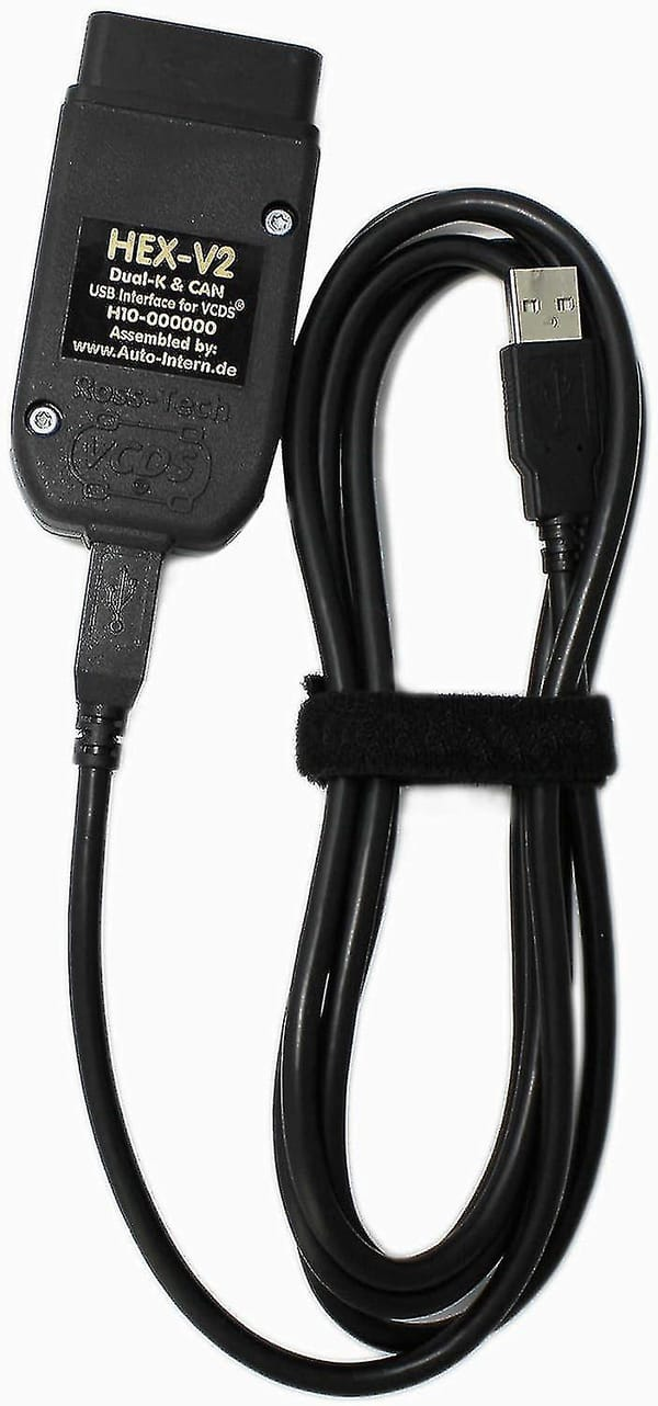 Car VCDS HEX-V 2 OBD2 diagnostic line, USB interface scanner with VCDS software, unlimited VIN, V1106-HEQC-002