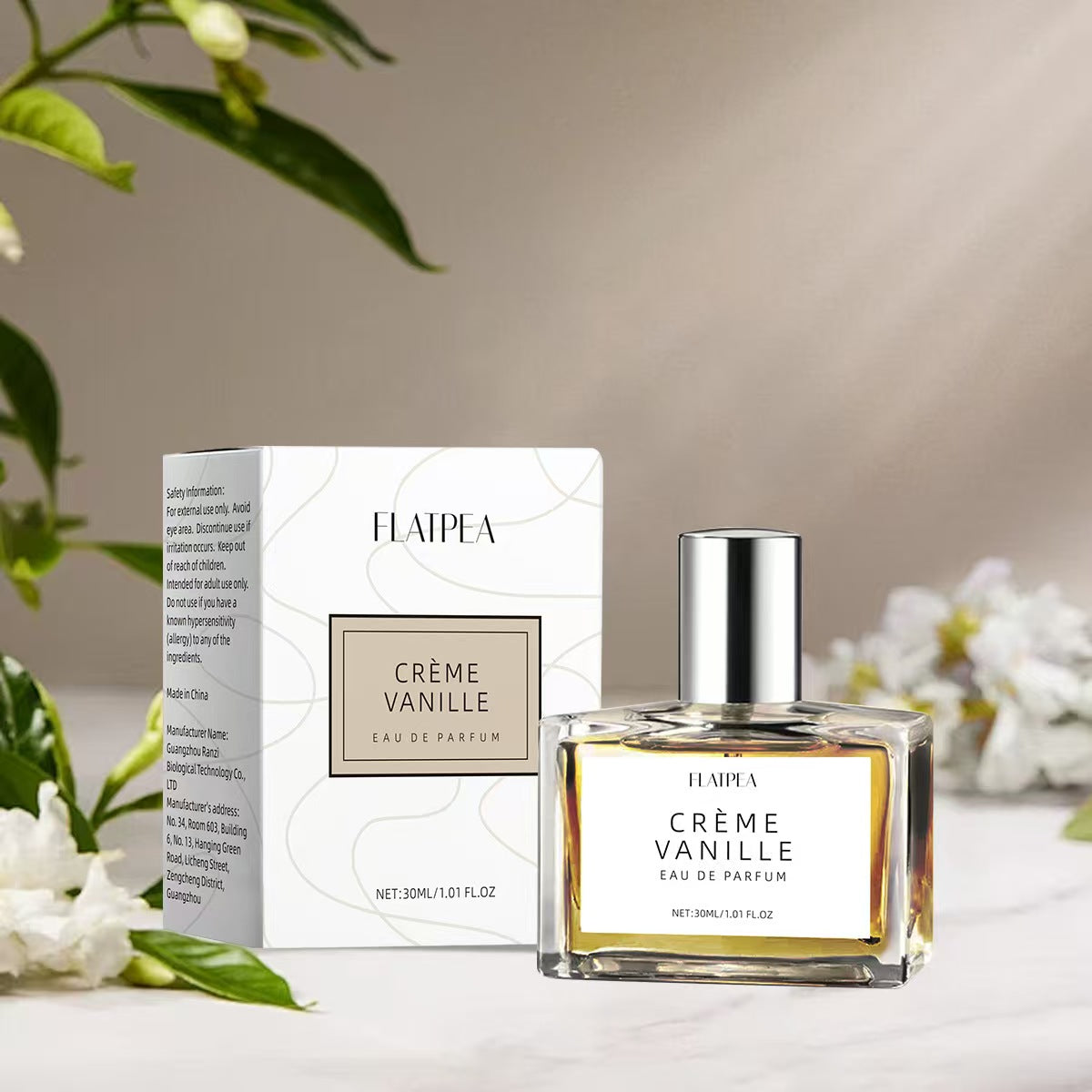 Best-selling cream vanilla perfume jasmine amber fragrance natural fresh long-lasting perfume V1106-HEXS-002
