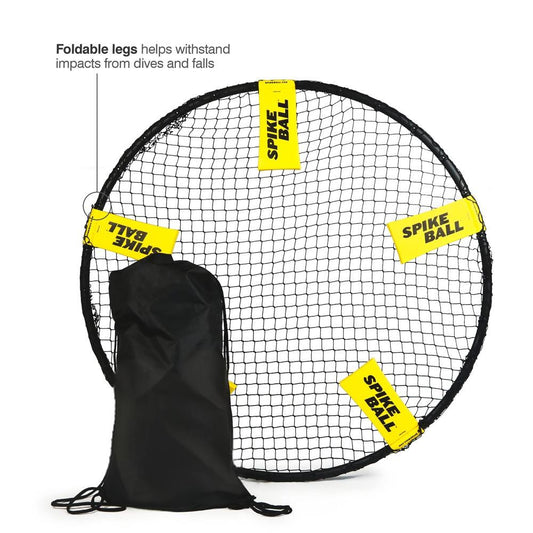 W3 Ball Original Roundnet Game Set, 4-Player Outdoor Volleyball with 3 Balls, Net & Bag for Lawn, Sand & V1107-BALL ORIGINAL ROUNDNET GAME SET