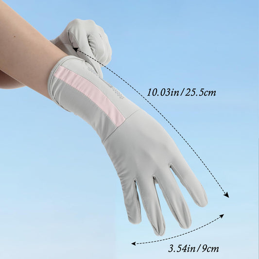 UV Protective Driving Gloves for Women - UPF 50+ Sunscreen Gloves with Touchscreen Function & Anti-Slip Palm, V1107-CS-FSSTM