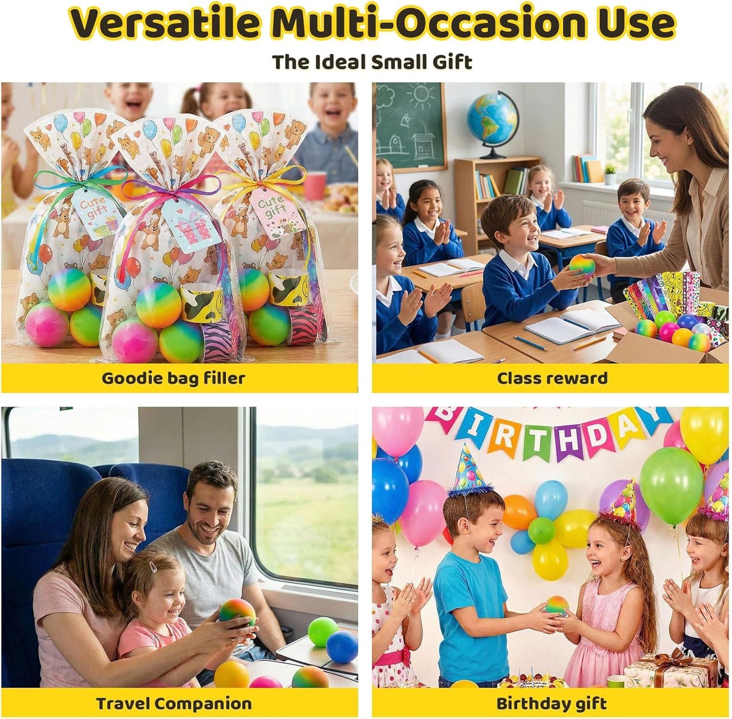 5 PCS Color Changing TPR Stress Balls for Office & Classroom - Soft Sensory Squeeze Toys to Relieve Anxiety V1107-CS-FXJYCHQ