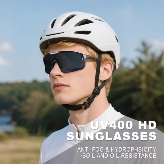 High-End Polarized Sports Sunglasses for Men Women - UV400 Protection, Anti-Fog, Lightweight TR90 Frame, V1107-CS-HWQXYJHE