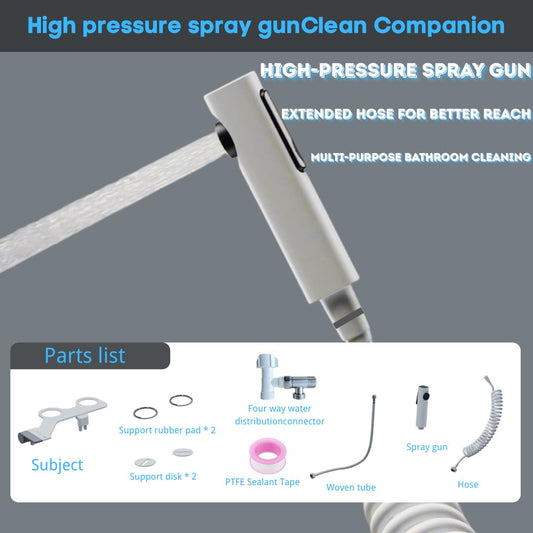 Bidet Toilet Attachment with Handheld Sprayer - Dual Nozzle for Pregnant Women, Postpartum Care & Elderly, V1107-CS-YFJSQ