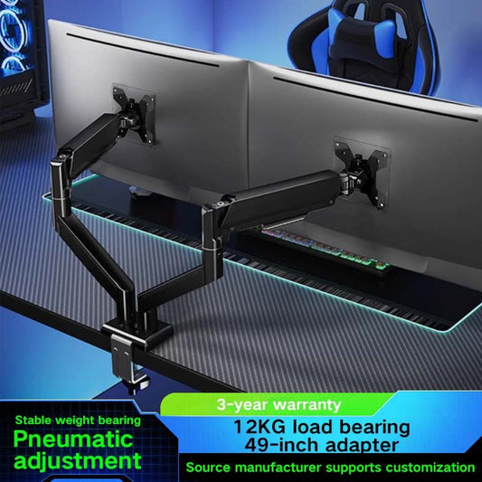 Dual Monitor Arm: 360 degrees Rotatable, Space-Saving Desk Mount for Dual Screens, Ideal for Aussie Home & V1107-DUAL MONITOR ARM