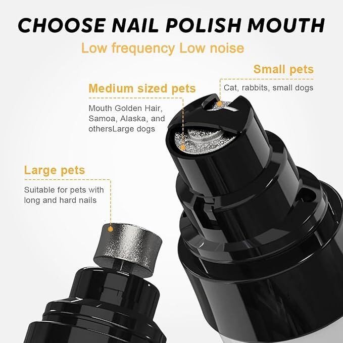 Pet products Silent Groom Pro Nail Grinder, 2025 New Dog Nail Trimmer, USB Rechargeable Pet Nail Grinder, Dog V1107-NAIL GRINDER