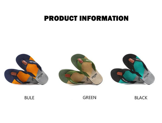 Men's Flip Flops with EVA-PVC Dual Sole, Black for Comfort & Style for Summer Beach & Daily Wear(43) V1132-NSRZT2-BLACK-43