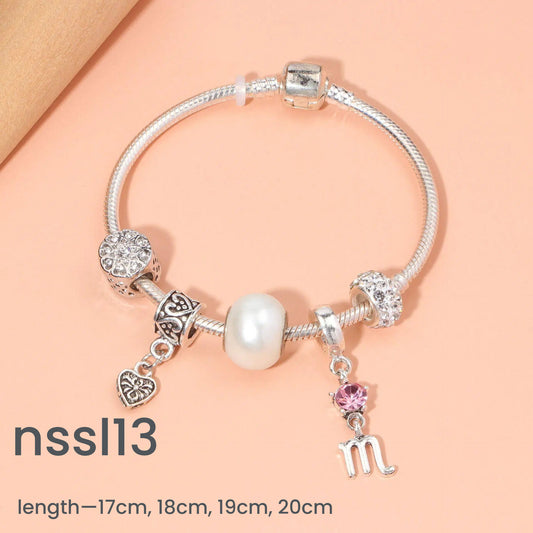 10 Styles Charm Bracelets Set: Colorful Alloy & Glass Beaded Bracelets,Buy 2 for Better Price(double) V1132-NSSL16-DOUBLE