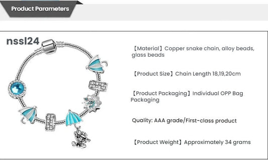 10 Styles Charm Bracelets Set: Colorful Alloy & Glass Beaded Bracelets,Buy 3 for Better Price(triple) V1132-NSSL27-TRIPLE