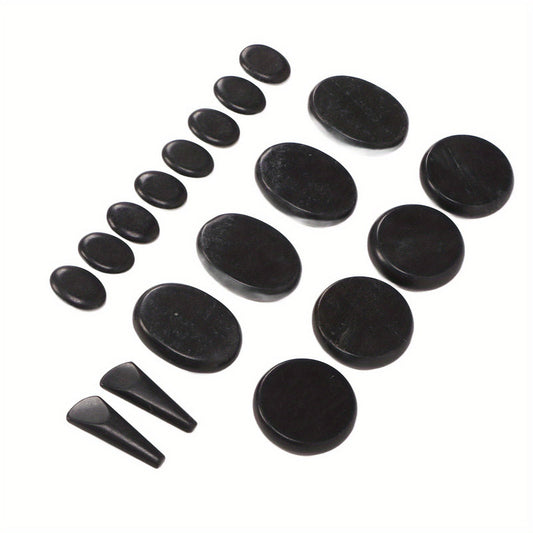18Pcs Heated Basalt Massage Stones With Warmer Box V1142-LP316002