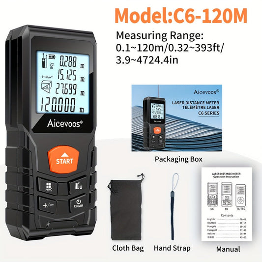 Laser Distance Meter with 120M Electronic Tool V1142-LP601099519461132