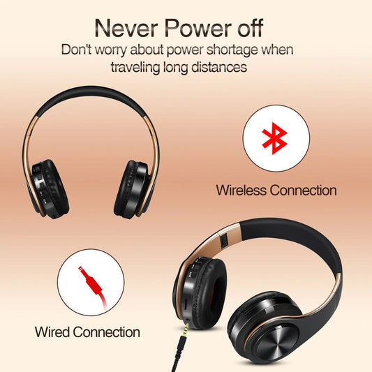 Wireless Bluetooth Headphones Gold V1142-OBA1005004904272791