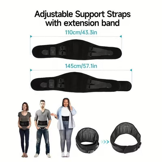 Heated Waist Massager Belt USB Rechargeable V1142-TM601101507178793