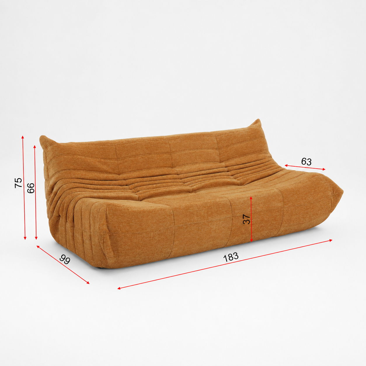 TANGO 3 Seater LOUNGE CHAIR V1158-ZE5583-MYJJL12-5-YE