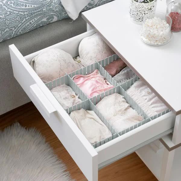 Customizable Drawer Dividers 16 Pack Gray Home Organization V1188-CAQQ-137357-1