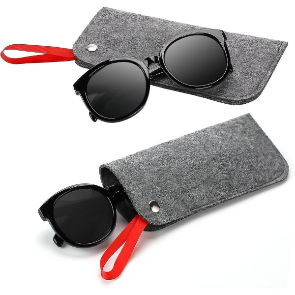 Soft Glasses Cases, 3 pcs Felt Travel Glasses Case for Glasses Storage V1188-CAQQ-6387-1