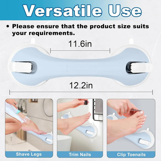 Shower Foot Rest for Wall, Shower Pedicure Foot Stool for Shaving Legs Bathroom Stool with Powerful Suction V1188-CYX-J02-1313