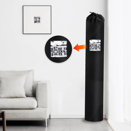 Jumbo Rug Storage Bag with PVC Transparent Window, Large Drawstring Carpet Bag for Rugs up to 9x12 Ft, Rug V1188-CYX-J02-1891