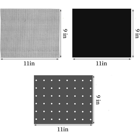 Reusable Liners for Toaster Oven Air Fryer 9 x 11 Accessories Compatible with Breville, Black & Decker, V1188-CYX-J02-685