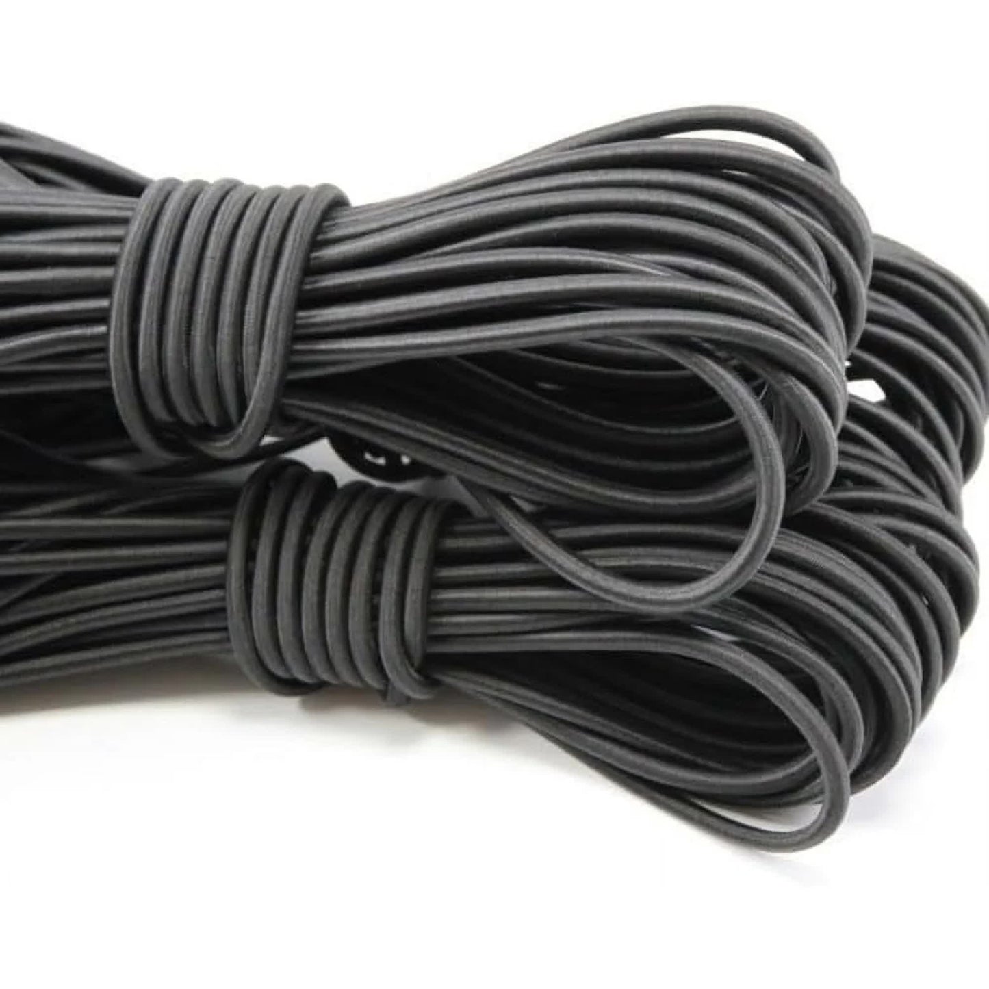 1/8-Inch (3mm) Black Heavy Stretch Round String Elastic Cord (Cut of 10 Yards) V1188-CYX-J02-887