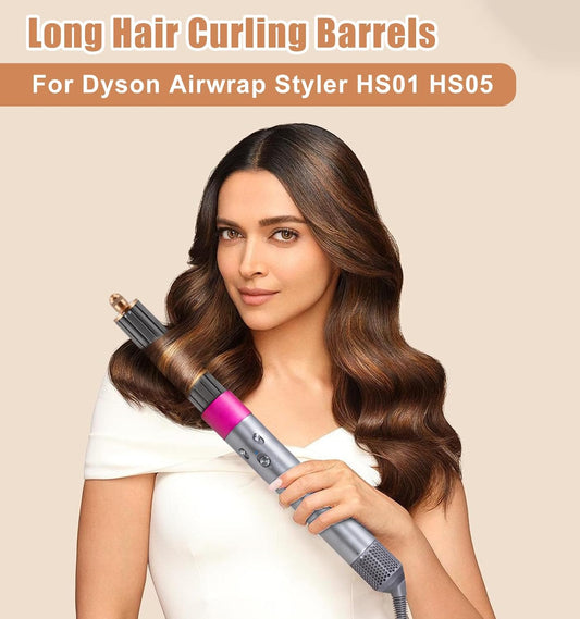 40mm/1.6" Long Barrel Attachment for Dyson Airwrap HS01/HS05/HS08 | Auto-Wrap Dual Rotation Curling Iron for V1188-CYX-JXH-1868