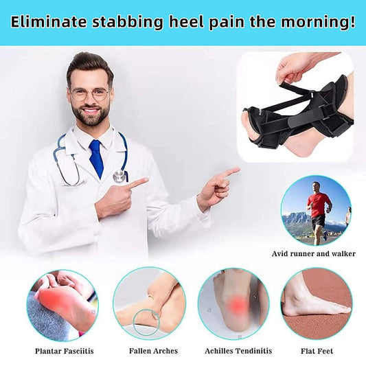 Plantar Fasciitis Night Splint and Brace, Upgraded Planters Facetious Relief, Foot Drop and Achilles V1188-CYX-JXH-935