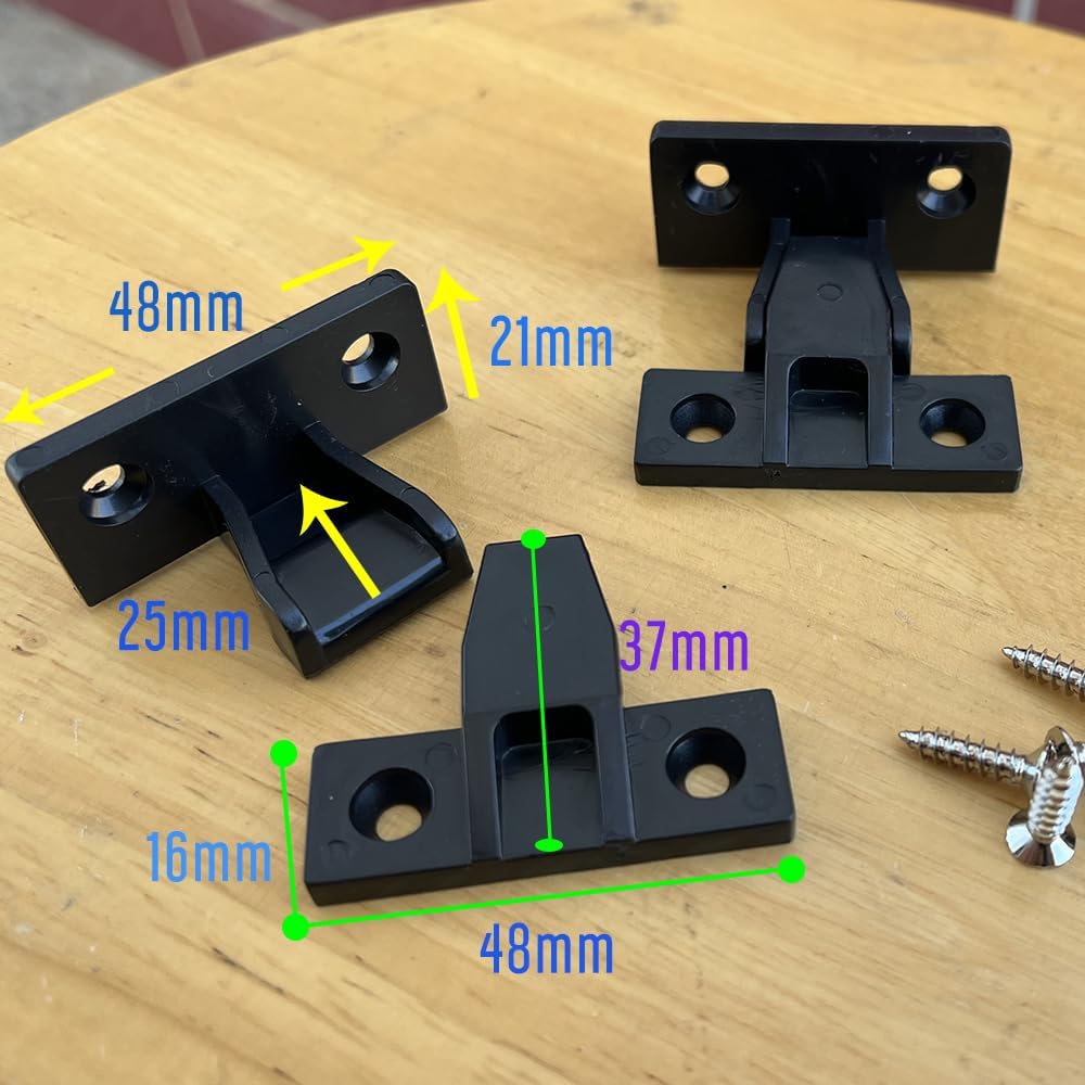 Push on Fitting, Attach Pannels for Kitchen Cabinet, False Drawer Front Replacement Bracket with Screws, V1188-CYX-LHJ-1584