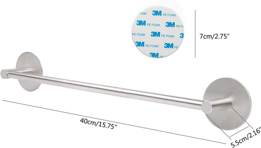 SUS304 Stainless Steel Towel Bar for Bathroom, Strong 3M Self Adhesive Hand Towel Bar Heavy Duty Wall Mount V1188-CYX-LHJ-1956