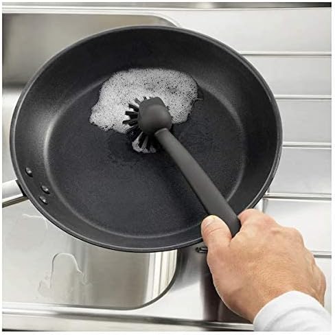Dish-Washing Brush, Black,Polypropylene Plastic Polyester Synthetic Rubber(Length : 29cm) V1188-CYX-LHJ-2628