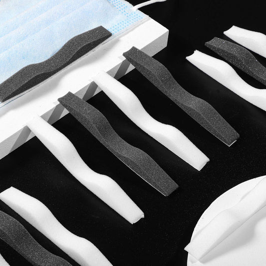 50 Pcs Microfiber Memory Foam Nose Bridge Pads Anti Fog Self Adhesive Protection Nose Cushion Sponge Strip V1188-CYX-LHJ-890