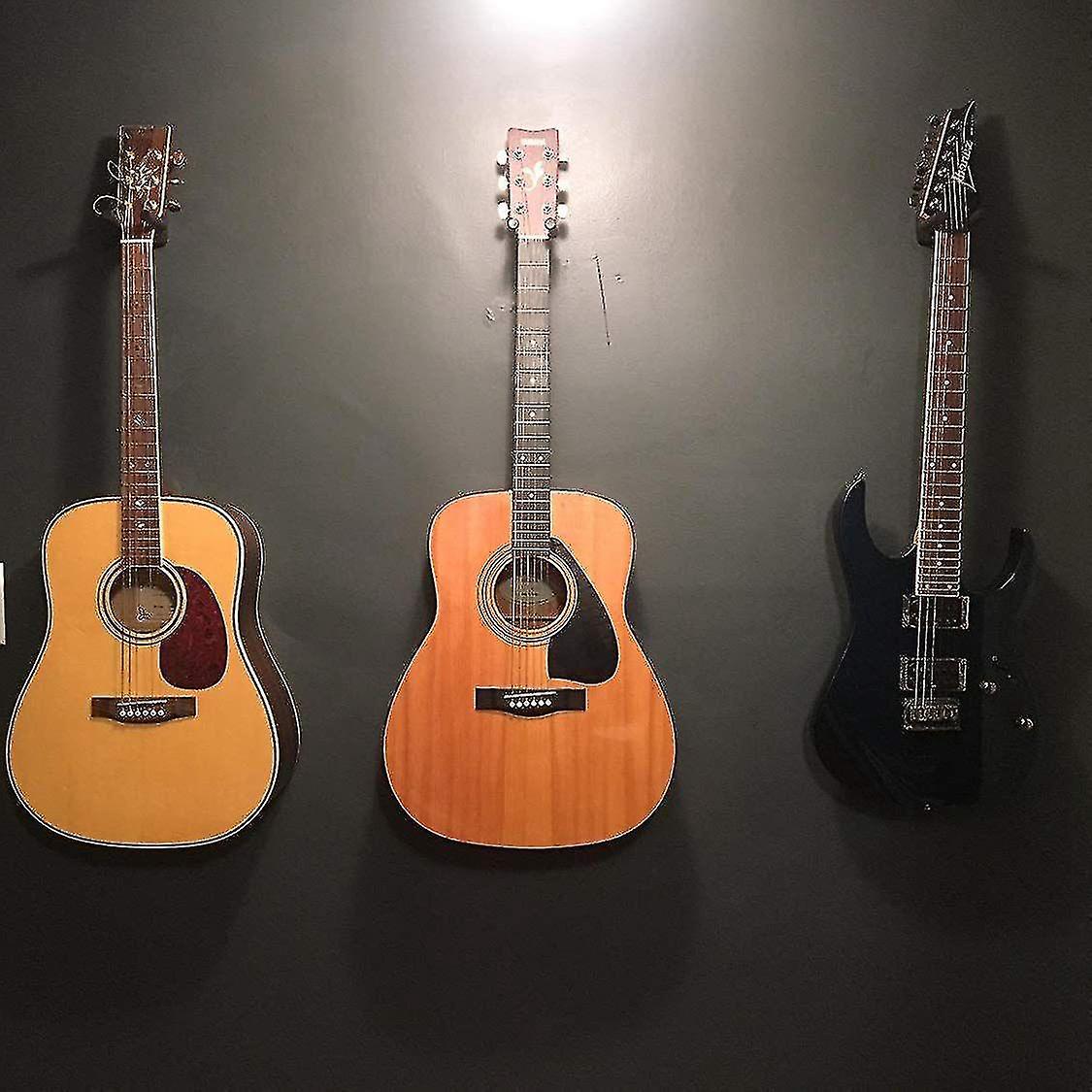 Guitar Hanger Wall Mount 5-Pack Black with Screws Compatible with Guitars V1188-JAR108-05125-1