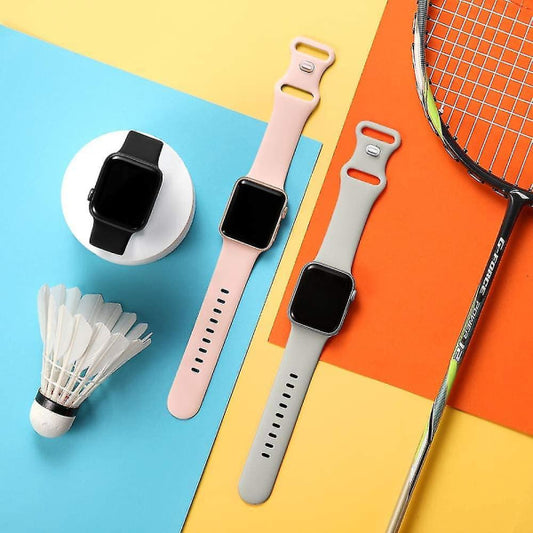 Soft Silicone Sports Bands Compatible with Apple Watch 40mm 38mm 41mm Series 7/6/5/4 Women Men V1188-MA05-16744