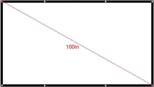 Portable 100 Inch 16:9 Projector Screen Foldable Home Theater Indoor Outdoor Movie Screen V1188-MA60-21640-1