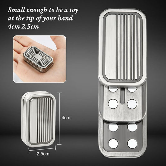 Metal Fidget Slider Toy, EDC Fidget Toy for Adults, Stress Relief for Anxiety V1188-MA60AM-01981-1