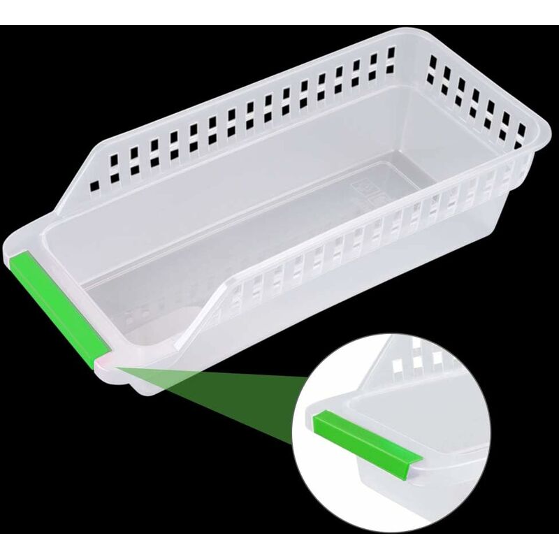 Fridge Organizer, Refrigerator Organizer, Stackable Fridge Basket, Plastic Storage Basket For Home Kitchen V1188-MS-227-0061