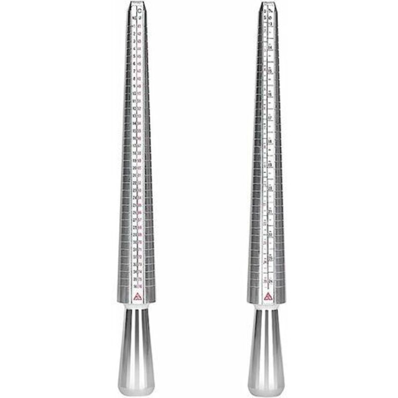 Ring Sizer 41-76 Finger Size Gauge Ring Sizer Tool With 3 Measuring Scales (Eu, Us, Uk) V1188-MS-227-0135