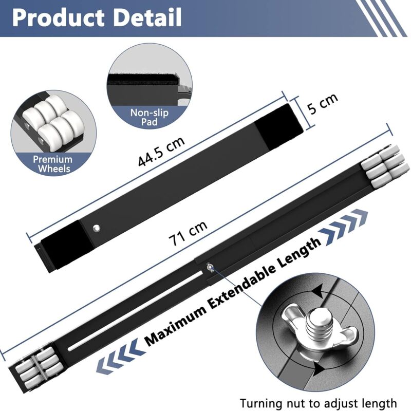 Washing Machine Base With Brake, Adjustable Mobile Base For Washing Machine, Dryer, Refrigerator, Load 300Kg, V1188-MS-227-0137
