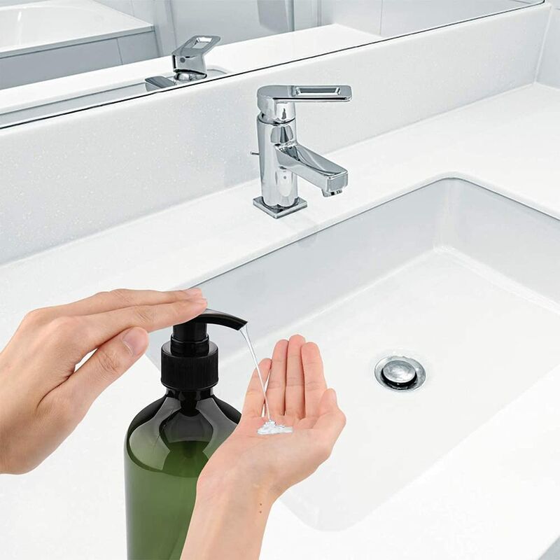 3 pcs 5Ooml Pump Bottles, Shampoo Bottle, Refillable Liquid Dispensers Dispenser Bottle, Empty Refillable Pump V1188-MS-227-0144