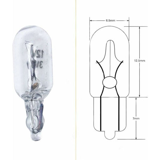10 pcs T6.5 Car DAshboard Light 3W Indicator Light 12V Side Lights Car Accessories V1188-MS-227-0182