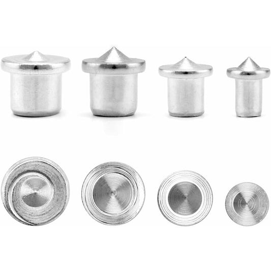 16 pcs Wood Dowel Centers, Stainless Steel Drill Guide Tool, 6/8/10/12Mm V1188-MS-227-0284