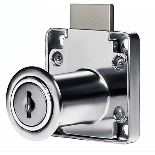 4 pcs Desk Drawer Lock, Cylinder Furniture Lock Use For Closing Cupboards, Drawer, Cabinet Ect, Thick And V1188-MS-227-0290