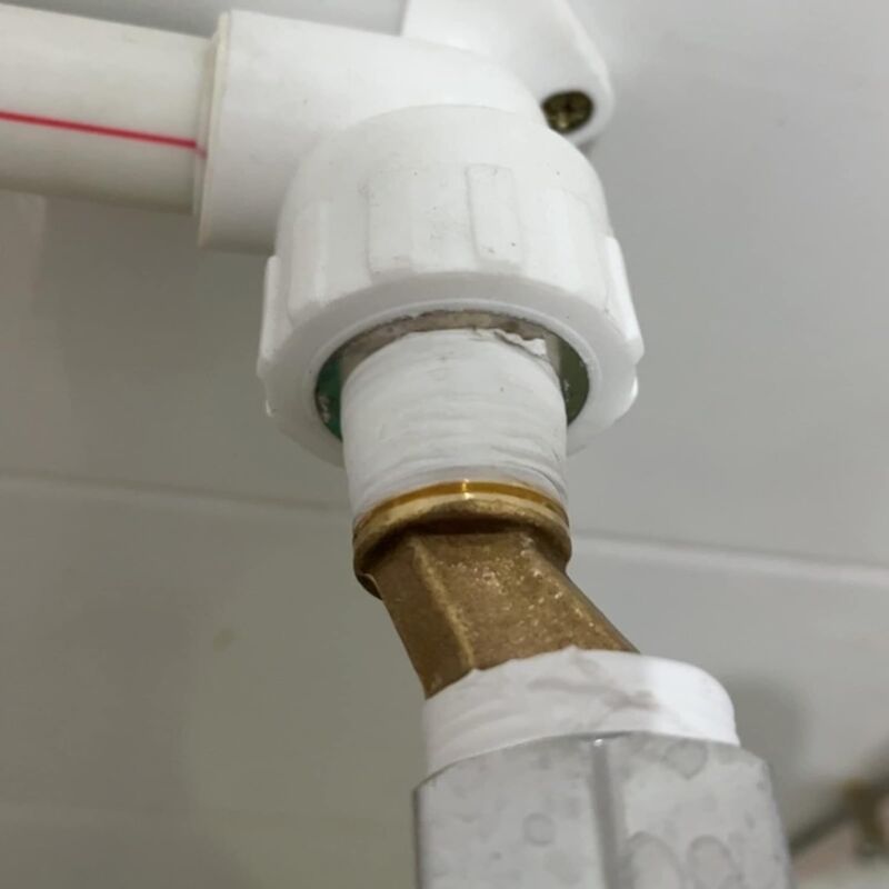 Offset Connection Tub Shower Faucet, Brass Elbow Reducer, Adjustable Swing Arm, 1/2 3/4 Offset Connection, V1188-MS-227-0291
