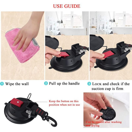 2 pcs Strong Car Anchor Suction Cups With Hook Fixing For Car Side Awning, Boat, Camping, Tarp, Tents, V1188-MS-227-0310