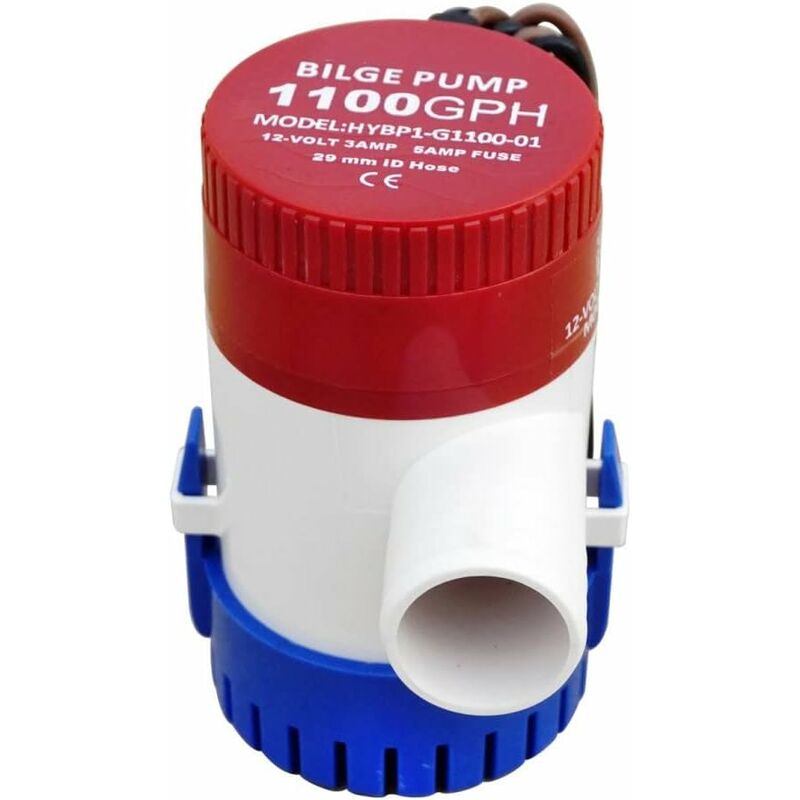 Marine Electric Bilge Pump 1100Gph 12V For Boat Caravan Rv Submersible Non-Automatic V1188-MS-227-0313
