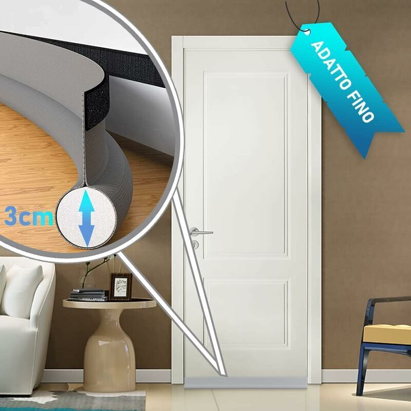 Self-Adhesive Weather Stripping Door Seal For Doors, 94Cm Under Door Draft Stopper Insulating Door Sweep V1188-MS-227-0319